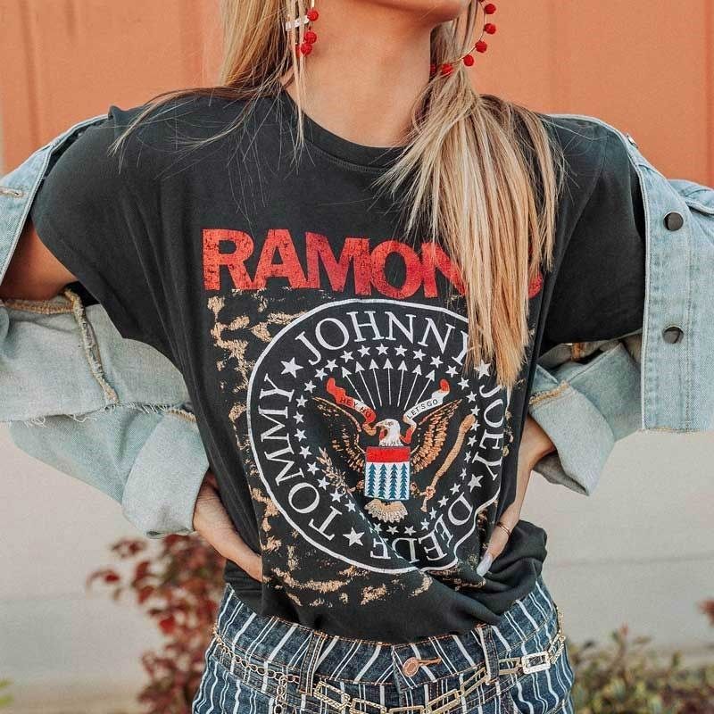 Super chic rock band for women new 2021 summer cotton
