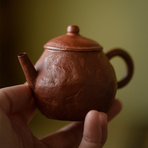 Sanskrit Hall Purple Sands Pot Jingdezhen Pure Handmade Hand Pinch Pot home Small size tea maker Tea Pot Kongfu Tea Tea Pot Tea Pot