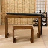 Длинная деревянная батончика длинная и прочная, новый китайский костюм простой и современный стол с высокой высокой высокой высокой высокой точкой.