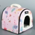 Doghouse xách tay bốn mùa phổ màu đỏ có thể tháo rời và có thể giặt đóng nhà chó nhỏ cộng với nhung ấm áp nhà mèo biệt thự mùa đông - Cat / Dog hàng ngày Neccessities