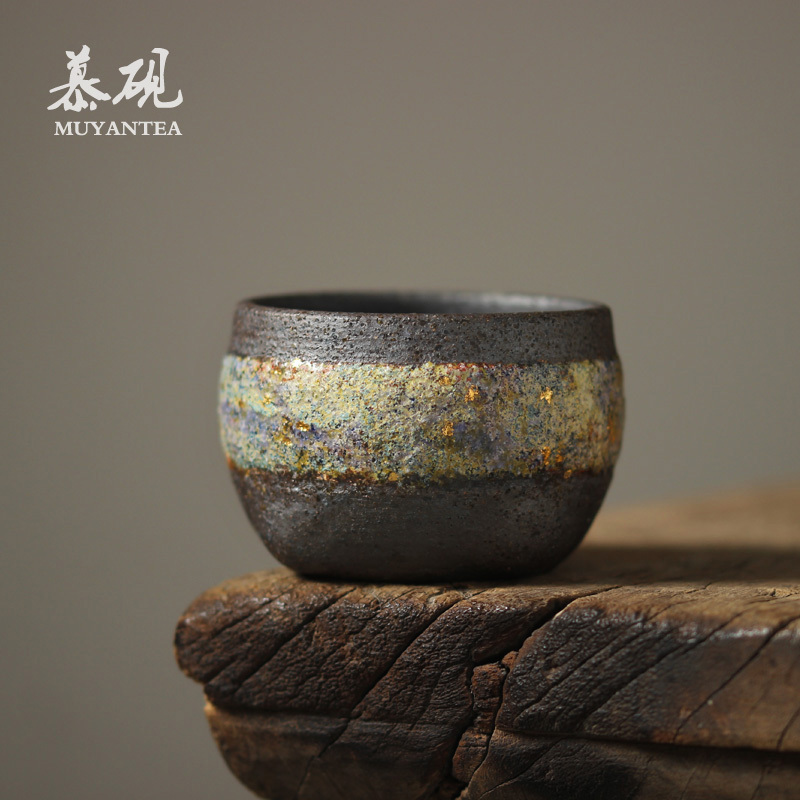 Muyanyan Mine Tea Cup by Renowned Ceramic Artist, Handmade Tea Cup, Taiwan Old Rock Clay Kung Fu Tea Set, Master's Single Cup Muyanyan Mine Tea Cup by Renowned Ceramic Artist, Handmade Tea Cup, Taiwan Old Rock Clay Kung Fu Tea Set, Master's Single Cup