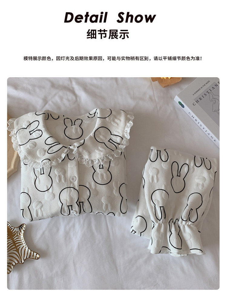 月子服孕妇睡衣春秋夹棉哺乳喂奶怀孕期冬纯棉保暖住出院家居服详情36