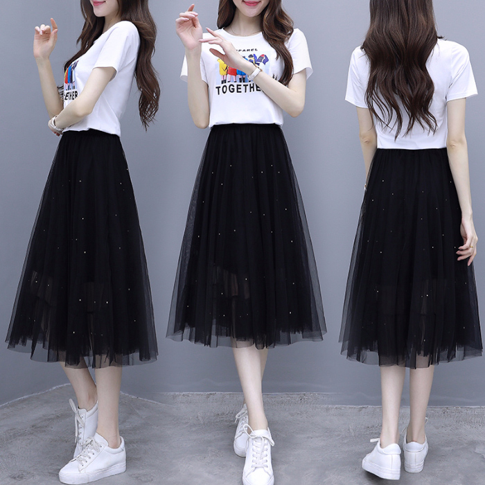 Very Fairy web yarn dress women summer dress 2022 new polo dwarf sub-high skirts fairy supersenssen