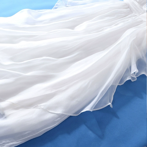 Шелковая приталенная длинная юбка, белый корсет, длинное пляжное платье