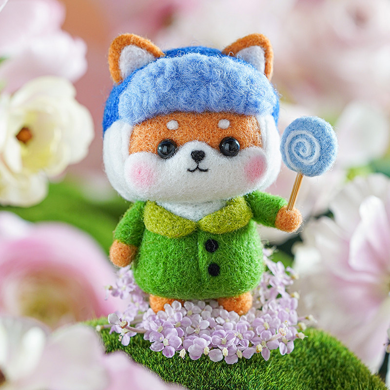 Wool felt poke poke Le Diy handmade material pack dolls to send couples gifts creative novice decompression