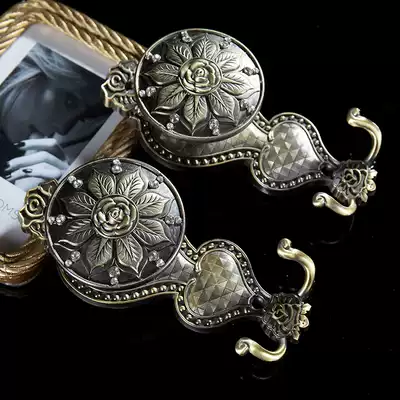 Window decoration fixed wall hook high-end light luxury European curtain hook accessories wall hook Villa decoration accessories hanging curtain hook