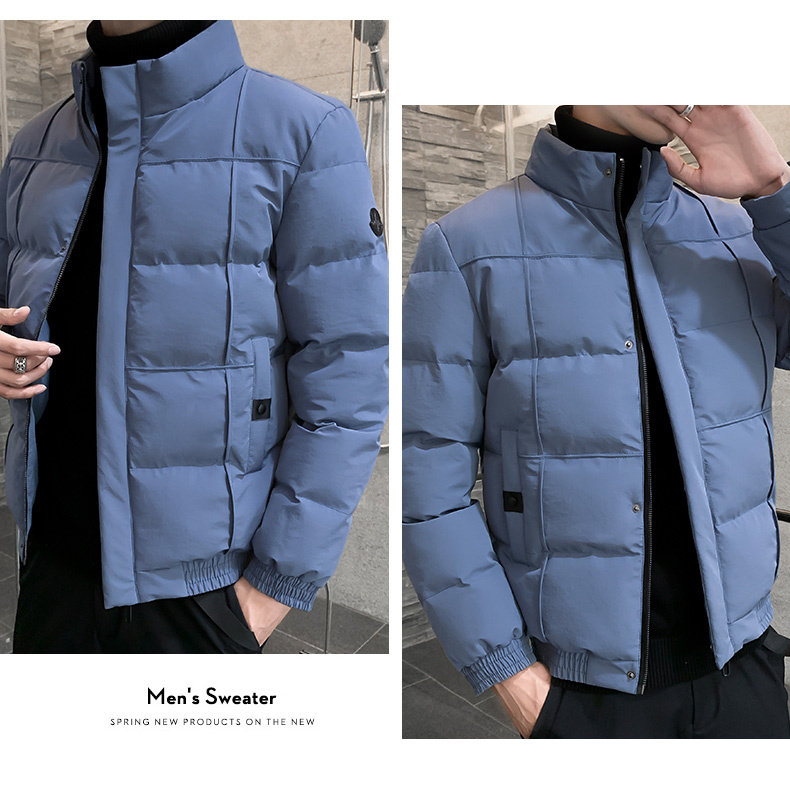 男羽绒服棉袄面包服立领外套 图10