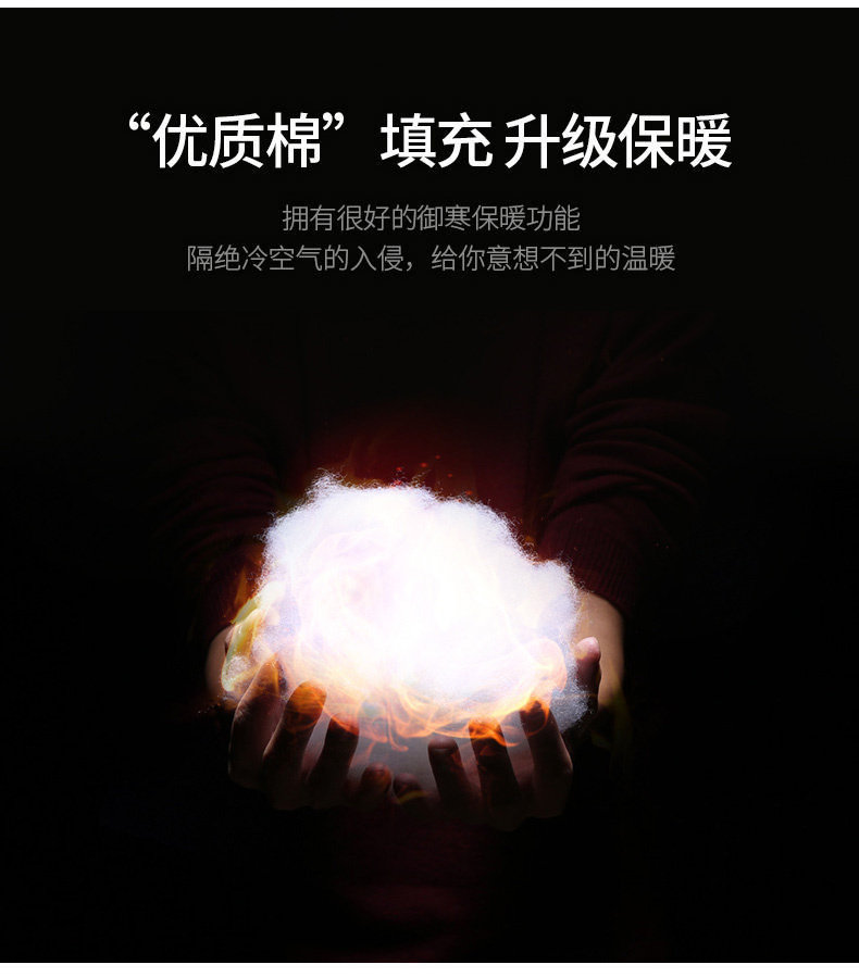 男羽绒服棉袄面包服立领外套 图3