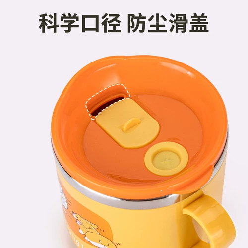 Детская трубочка из нержавеющей стали, детский стакан со стаканом, бутылочка для кормления для домашнего использования, защита при падении