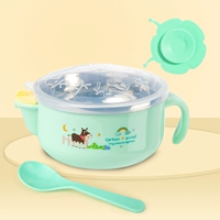 Розовая 304 изоляционная чаша+розовая ложка+всасывающая чашка