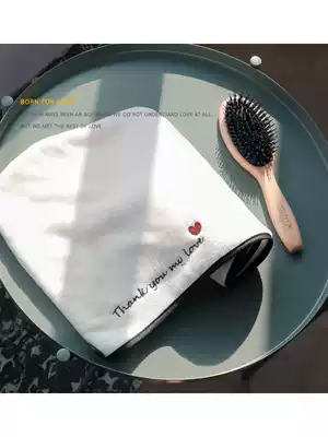 Dry hair hat female super absorbent quick-drying towel thickened hair washing hat bag turban head wiping artifact net red shower cap