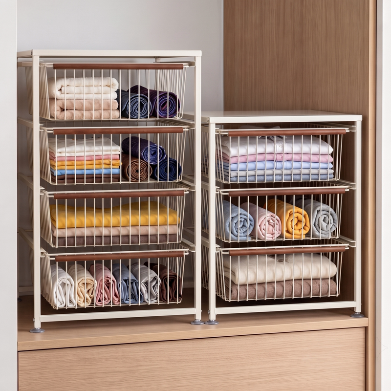 Wardrobe Storage Basket, Drawer-Type Storage Cabinet, Layered Wardrobe, Multi-Layer Organizer for Clothes and Underwear, Household Storage Rack Wardrobe Storage Basket, Drawer-Type Storage Cabinet, Layered Wardrobe, Multi-Layer Organizer for Clothes and Underwear, Household Storage Rack