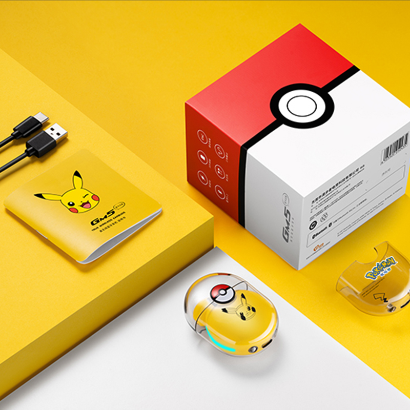 Comber Bluetooth headphones Pikachu joint 2021 new true radio race games low latency ear Medecon Apple generic HECATE GM5
