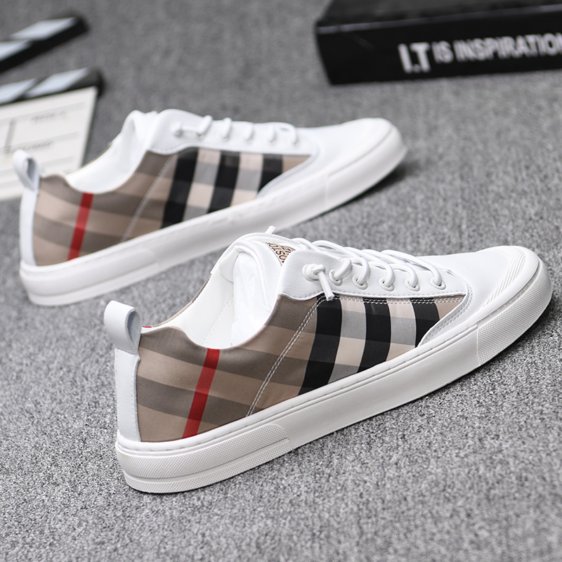 Hong Kong same style Supreme men's shoes trendy brand all-match breathable plaid canvas shoes casual shoes skate shoes