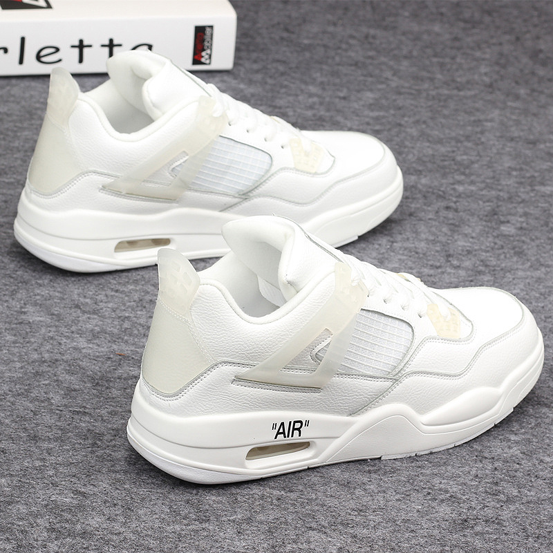 Hong Kong same style Supreme men's shoes trendy brand air cushion small white shoes women's breathable high-top sports shoes