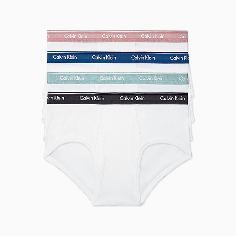 Black + Light Cyan + Sapphire + Light Pink / 9253 Strip packing   quality goods Calvin   Klein / CK American version man Boxer underwear cotton Four corners comfortable ventilation underpants