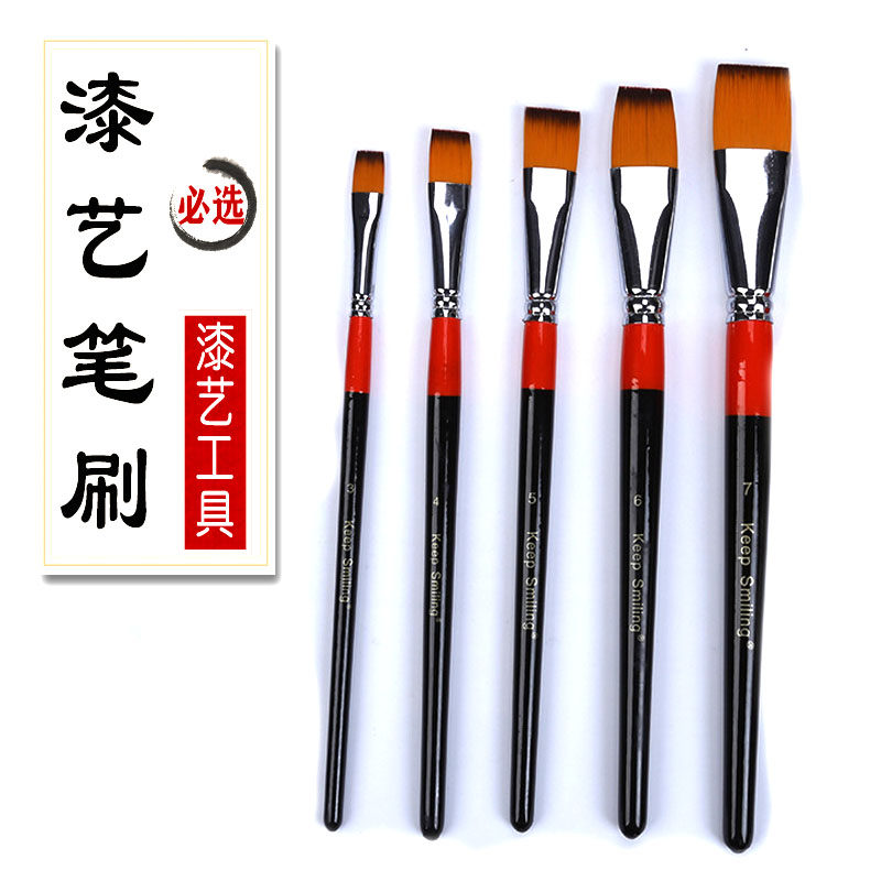 Zheng Daming brush Japanese lacquerware special paint brush Paint art paint painting special alternative hair brush horsetail brush