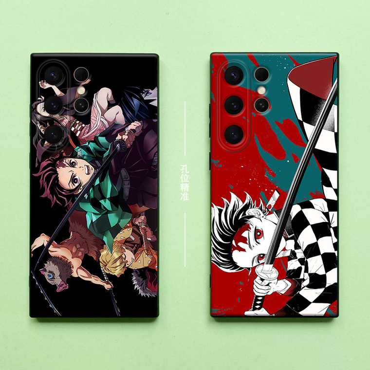 Anime – Demon Slayer Matte Soft Silicone TPU S24, S24 Plus, S24 Ultra, S23, S23 Plus, S23 Ultra, S22, S22 Plus, S22 Ultra