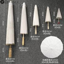 Oil paper umbrella diy material childrens handmade painting umbrella kindergarten decoration graffiti creative toy blank umbrella