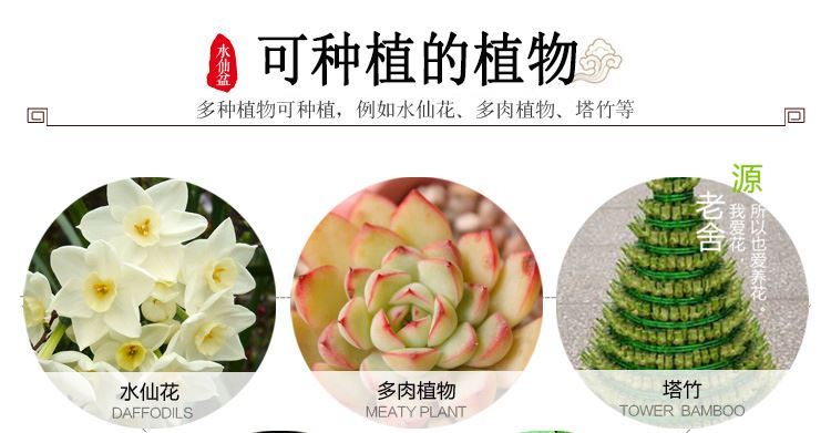 Goldfish bowl of household water lily nonporous rich tree flower POTS fine ceramic daffodils basin large Chinese wind grass cooper