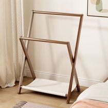 Clothes rack bedside floor-standing clothes hanger temporary clothing storage folding clothes hanger bedroom storage coat rack