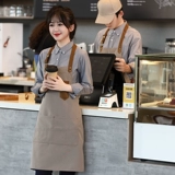 Водонепроницаемый кофейный фартук для работы, делается под заказ, с печатью вашего логотипа