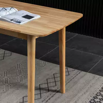 Creative modern assembly small apartment solid wood household dining table and chair Nordic simple fast food canteen table and chair combination