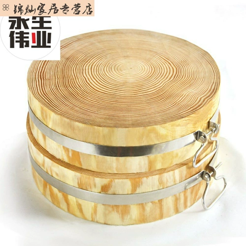 Шкаф с твердым деревянной доской, деревянная круглая доска, кухонная режущаяся мясо