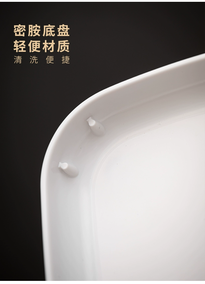 khay trà gỗ hình lá sen Xiaoyuan đáp ứng đơn giản hộ gia đình lưu trữ nước khay trà tre khay melamine phòng khách bàn trà khô bong bóng bàn trà khay khay trà gỗ ngọc am khay trà gỗ hương đá