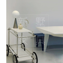 Pleasure Small Cart Medieval Stainless Steel Shelve Wine Buffet Dining Room Creative Cart Style Containing Mobile Tea Table