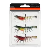 凛臣 Большая креветка светящаяся приманка, насыщенная ведущая приманка для креветок, мягкая приманка для креветок, светящаяся черная рыба с крючкой рыбой