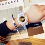 Механические электронные брендовые трендовые мужские часы, в корейском стиле, простой и элегантный дизайн