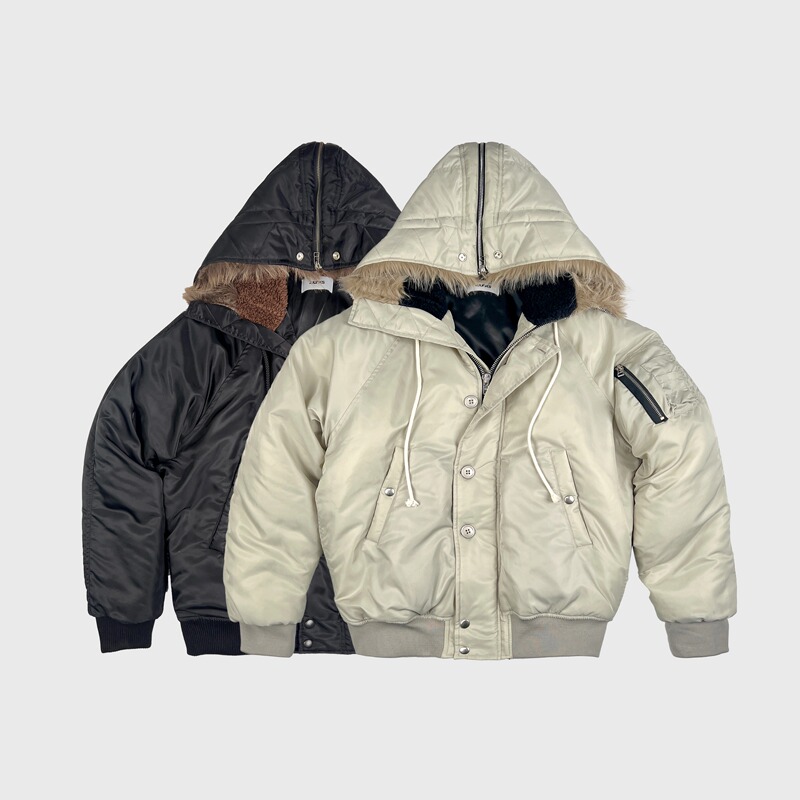 Classic N2B Cotton Jacket *4Junks* Vintage Alpha Style, Heavy-Duty, Thick, Warm and Wind-Resistant Cotton Coat