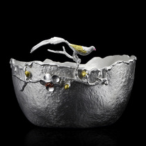 Longshantang handmade personalized tea washing household pure tin Japanese zen waterpoon tea set accessories Built pen wash cup wash