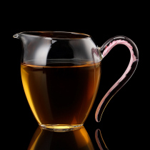 Longshan Hall Fair Cup glass thickened heat resistant filter Kung fu tea accessories Tea Accessories Sub tea Home Take the Gongcup
