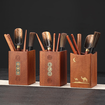 Longshan Hall Flowers Pear Wood Tea Road Six Gentlemen Suit Tea Knife Tea For Tea Needles Retro Chinese Style Tea Set Accessories Home