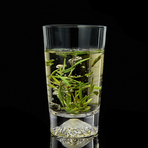 Longshan Hall Green Tea Cup Glass Heat Resistant Transparent Bubble Tea Cup Single Tasting Cup Office Cup Office Cup Water Cup Home Milk Cup