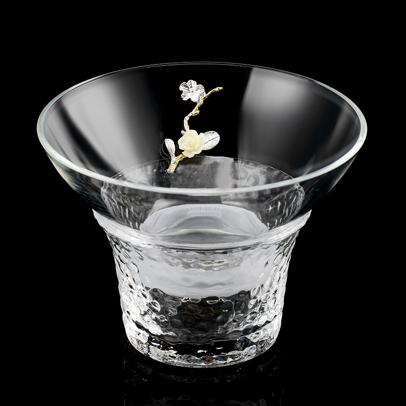 Longshantang pure handmade fair cup tea leak one set glass Kung Fu tea set high-grade thickened accessories tea divider