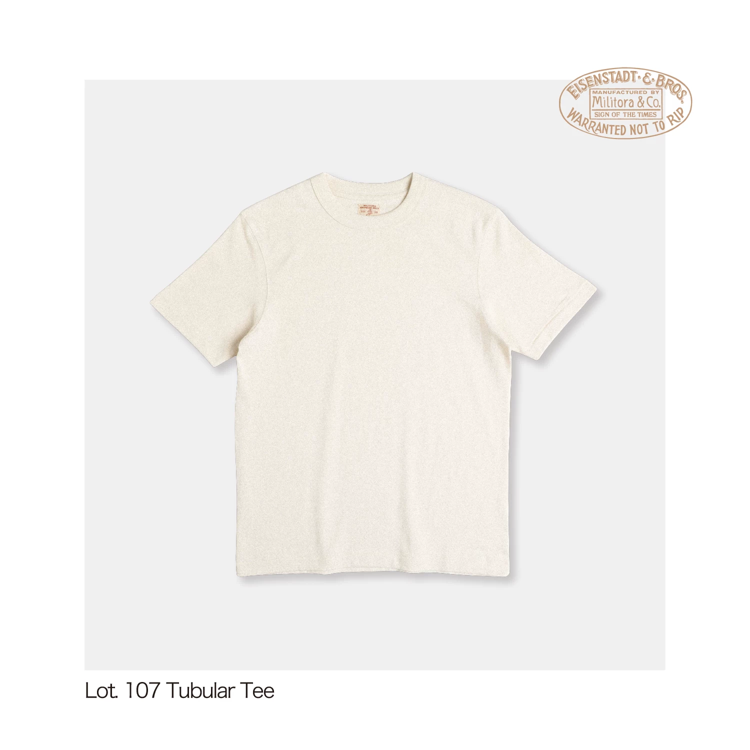 Retro cotton summer comfortable breathable solid T-shirt with a round collar