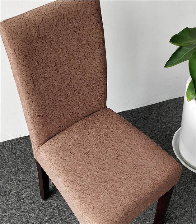 Spandex dining chair plaid cover fabric thickened home elastic cover knitted Gujia hotel plaid table and chair cover