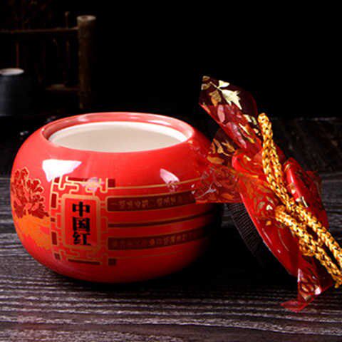 Fangyuan red gift box medicine powder sugar cans world sealed cans ceramic tea cans tea cans sealed cans Chinese cans universal