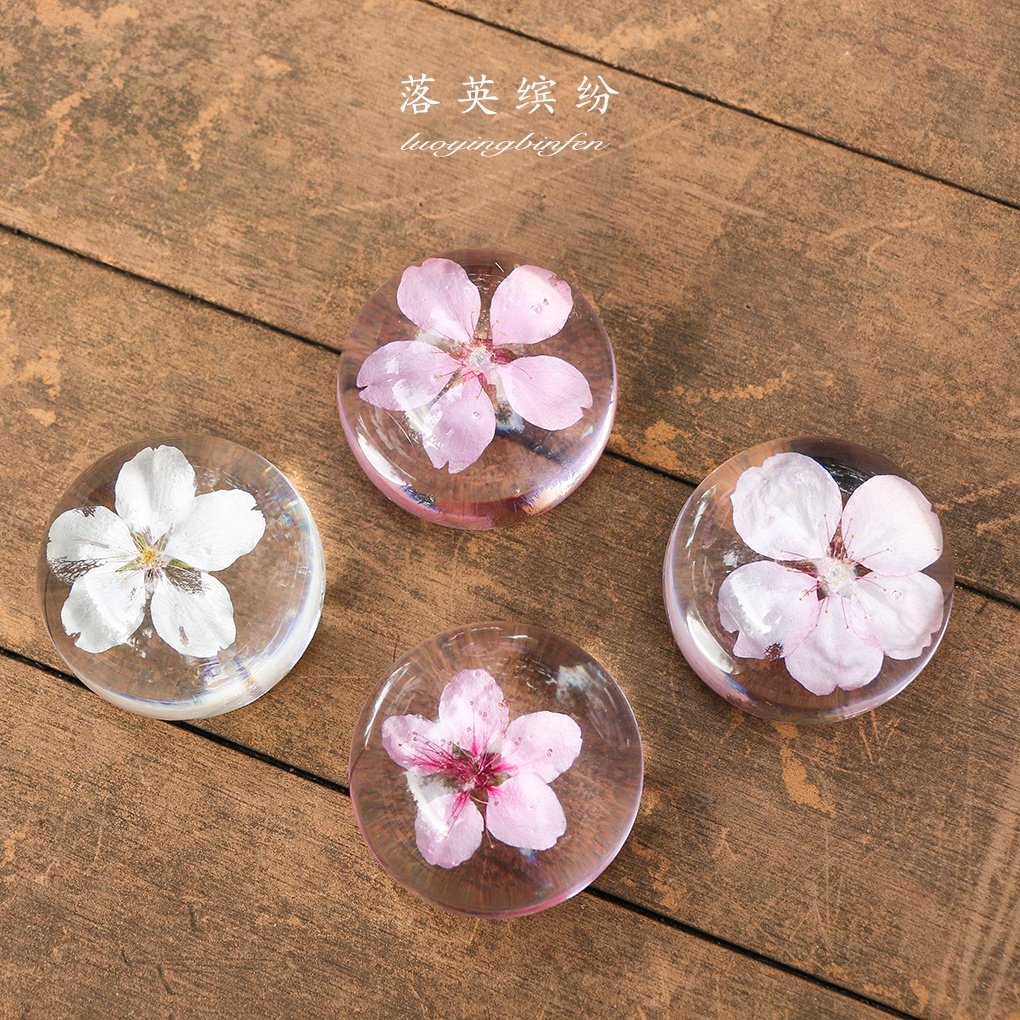 Creative commemorative gift birthday send friend ornament immortal flower literature and art Wuhan cherry blossom standard men's and women's university 520