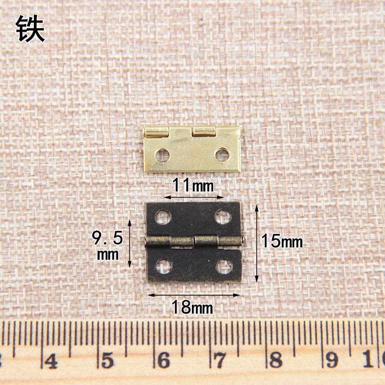 10 mini right angle hinge packing box with small hinge gift box hinged accessories wood box flat hinge iron