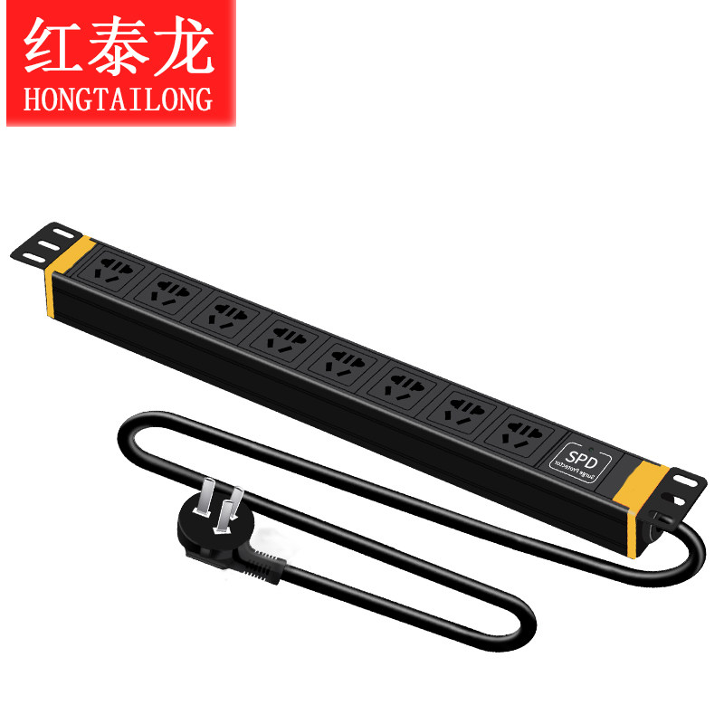 Red Dragon PDU cabinet socket 8 industrial power socket 10A16A new national standard server power distribution unit