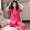 Li Shifang cotton pyjama nữ mùa hè mỏng ngắn tay quần dài cotton thuần túy áo sơ mi đơn giản phục vụ tại nhà - Giống cái