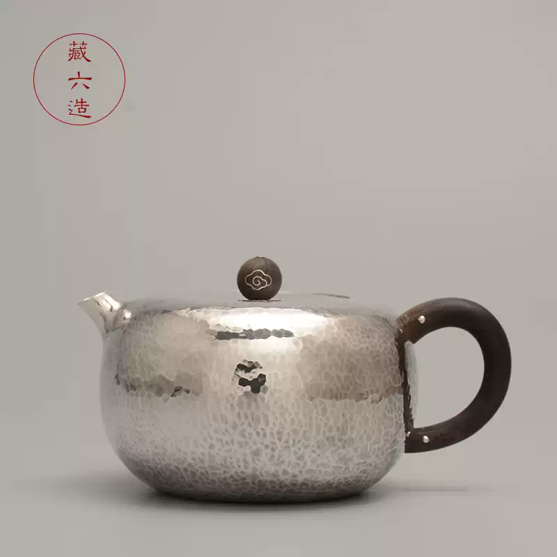 帰銀堂 GuiYinTang 煎茶道具 手作り銀瓶 純銀999 湯沸かし 【夢工房