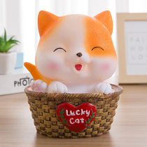 Anti-fall lucky cat deposit money pot grown-up with existentable child girl princess net red cute boy home