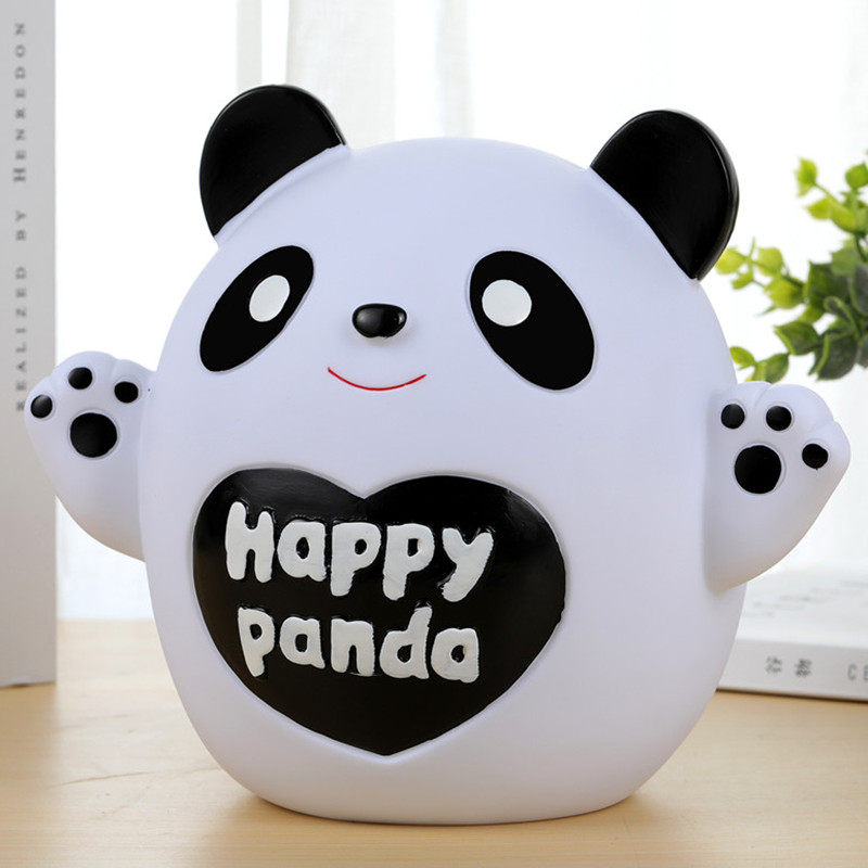 Panda Deposit Pot only can't get into creative cartoon Children's savings pot Large capacity anti-fall and send male student gifts-Taobao