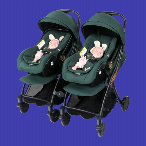 basinng Съёмный велосипед тандем для близнецов, детская двойная коляска