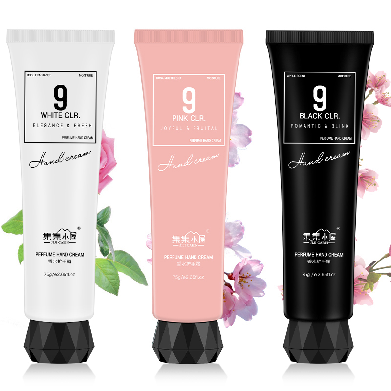拍一发三香水护手霜女滋润保湿补水秋冬防干裂清香嫩白手膜便携装